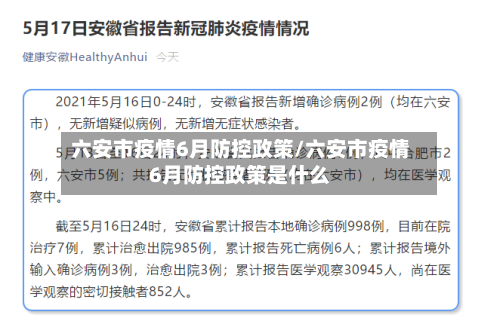 六安市疫情6月防控政策/六安市疫情6月防控政策是什么-第2张图片