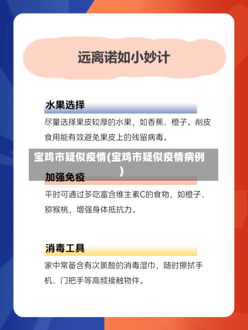 宝鸡市疑似疫情(宝鸡市疑似疫情病例)-第1张图片