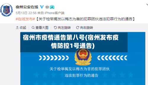 宿州市疫情通告第八号(宿州发布疫情防控1号通告)-第2张图片